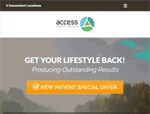 Tablet Screenshot of accesshealthcenters.com